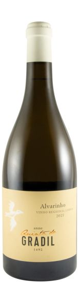 2021 Quinta do Gradil Alvarinho branco (rótulo danificado)