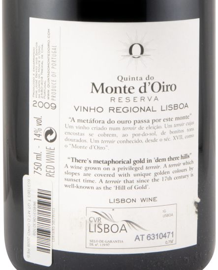 2009 Quinta do Monte d'Oiro Reserva tinto