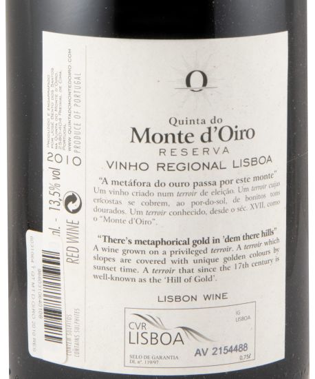 2010 Quinta do Monte d'Oiro Reserva tinto