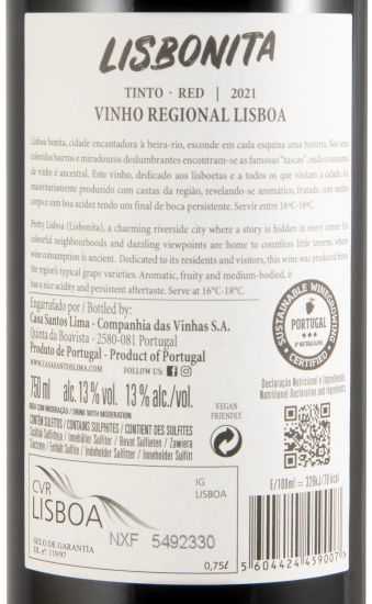 2021 Casa Santos Lima Lisbonita tinto