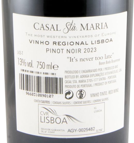 2023 Casal Sta. Maria Pinot Noir tinto