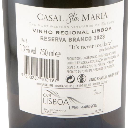 2023 Casal Sta. Maria Reserva branco