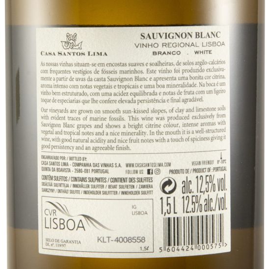 2023 Casa Santos Lima Sauvignon Blanc branco 1,5L