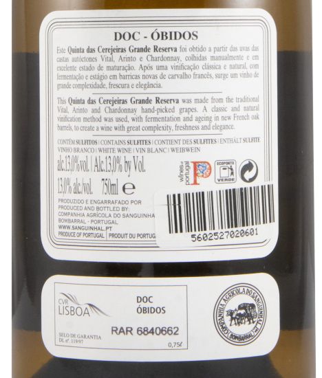 2023 Quinta das Cerejeiras Grande Reserva branco