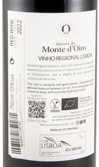 2022 Quinta do Monte d'Oiro organic red
