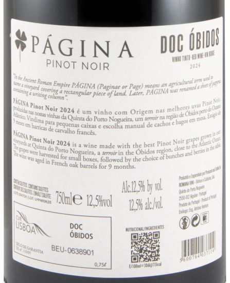 2024 Página Pinot Noir tinto