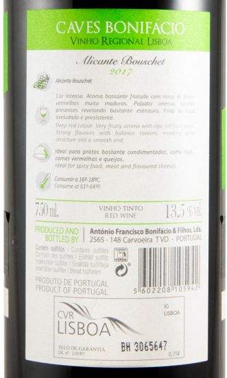 2017 Bonifácio Alicante Bouschet tinto
