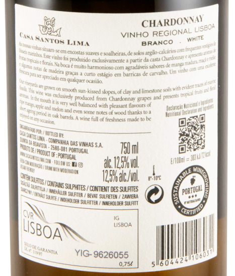 2024 Casa Santos Lima Chardonnay white