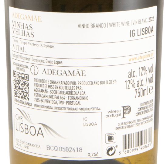 2022 AdegaMãe Vinhas Velhas branco