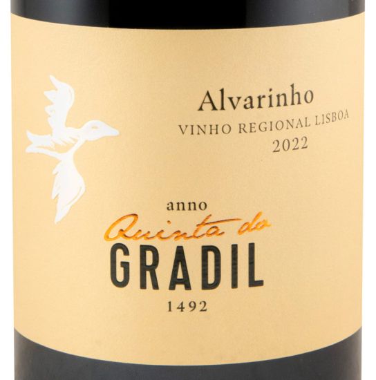 2022 Quinta do Gradil Alvarinho branco (rótulo danificado)