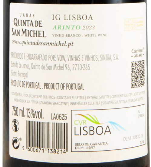 2023 Quinta de San Michel Arinto white