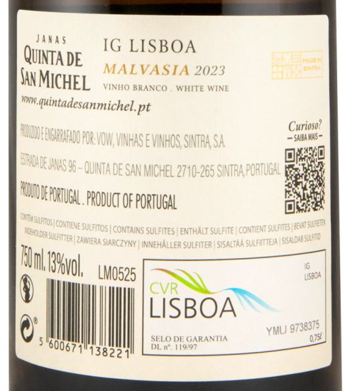 2023 Quinta de San Michel Malvasia de Colares branco