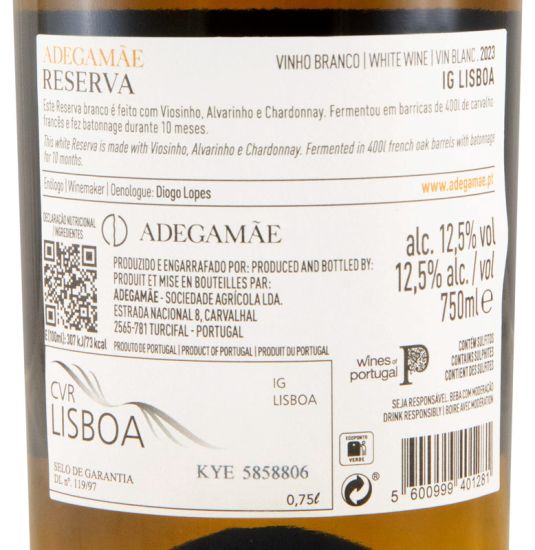2023 AdegaMãe Reserva branco