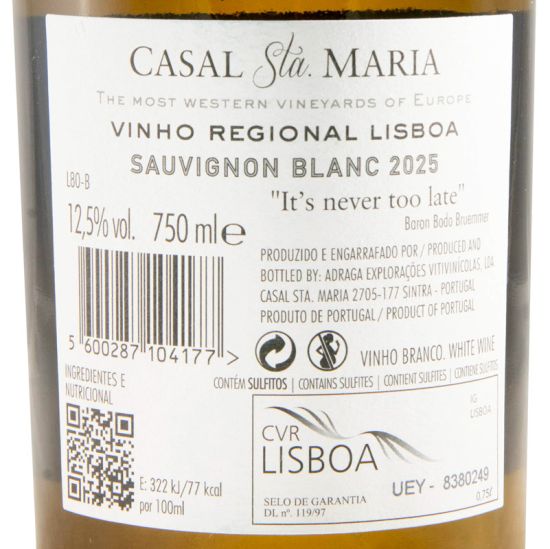 2025 Casal Sta. Maria Sauvignon Blanc branco