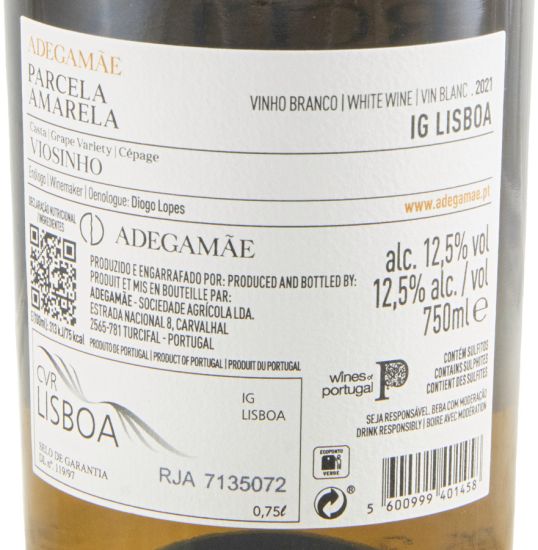 2021 AdegaMãe Parcela Amarela Viosinho white