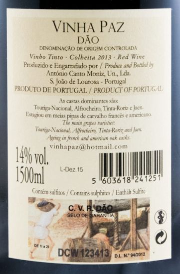 2013 Vinha Paz tinto 1,5L