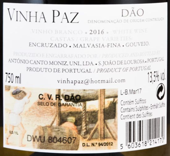 2016 Vinha Paz white