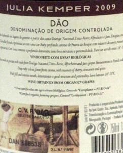 2009 Julia Kemper biológico tinto