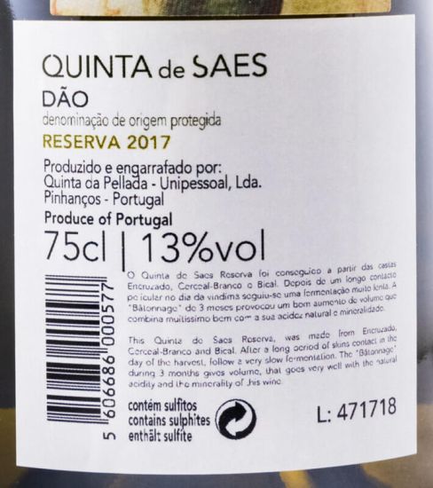 2017 Quinta de Saes Reserva white