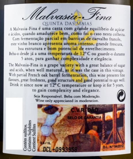 2014 Quinta das Maias Malvasia Fina white