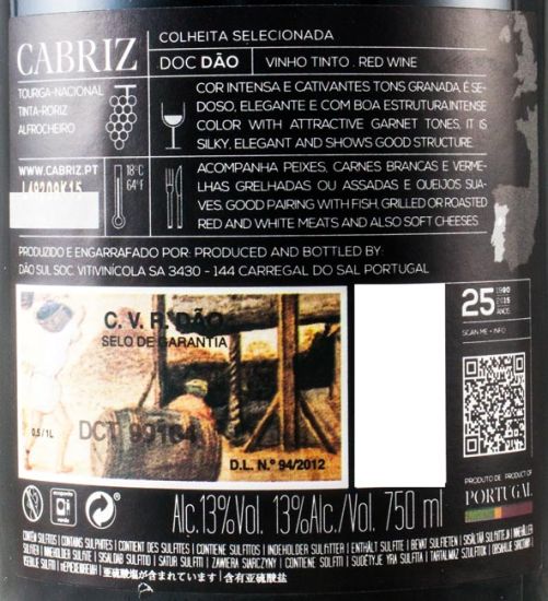 2014 Cabriz Colheita Seleccionada tinto