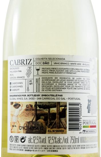 2018 Cabriz Colheita Seleccionada white