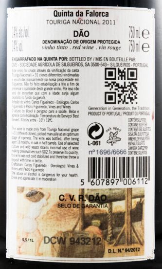 2011 Quinta da Falorca Touriga Nacional tinto