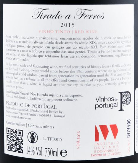 2015 Tirado a Ferros tinto
