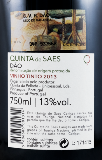 2013 Quinta de Saes Caniças tinto