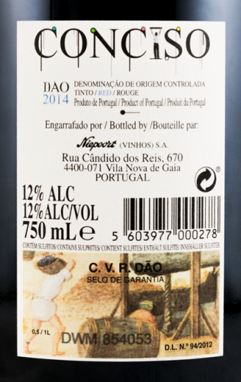 2014 Niepoort Conciso red