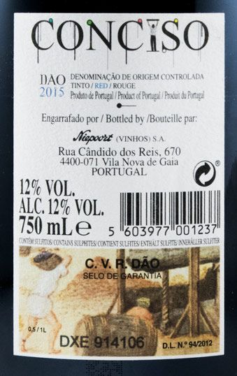 2015 Niepoort Conciso tinto