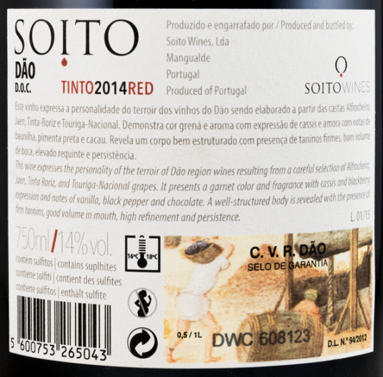2014 Soito tinto