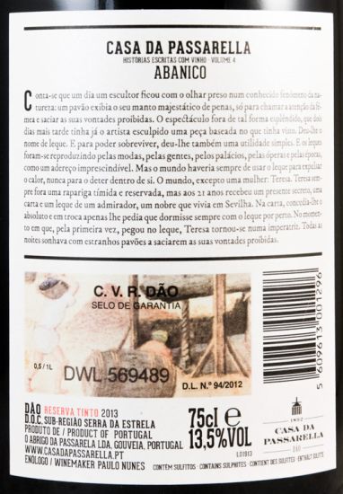 2013 Casa da Passarella Abanico Reserve red