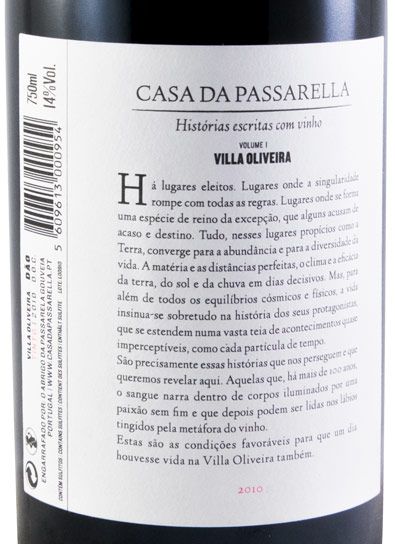 2010 Casa da Passarella Villa Oliveira tinto