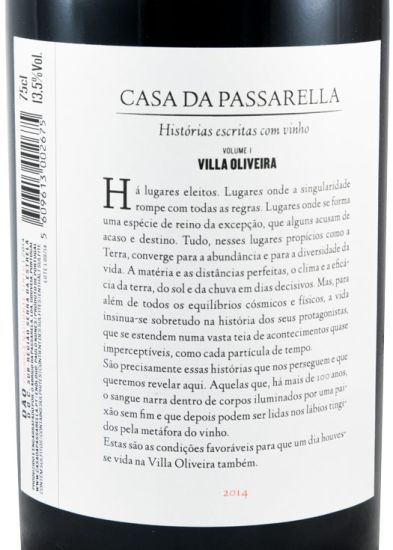 2014 Casa da Passarella Villa Oliveira red