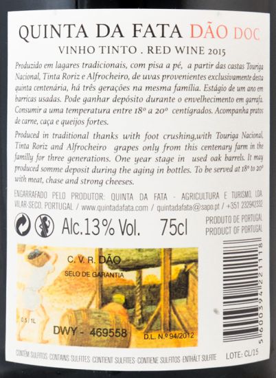 2015 Quinta da Fata Clássico red