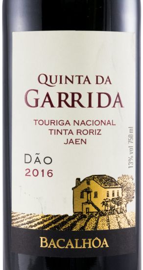 2016 Quinta da Garrida red