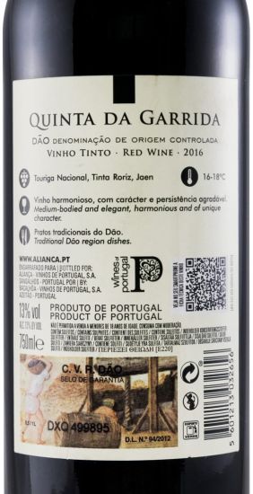 2016 Quinta da Garrida red