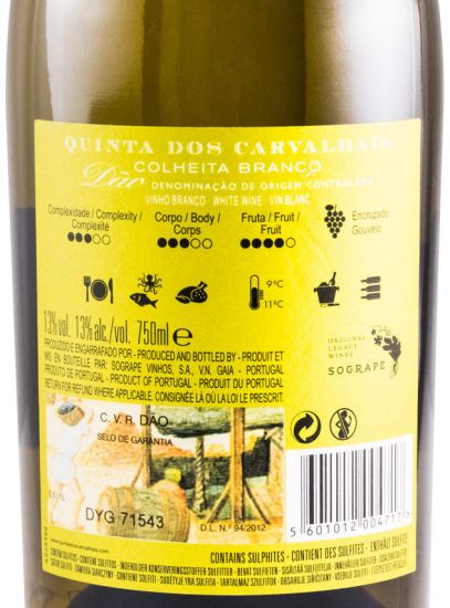 2018 Quinta dos Carvalhais Colheita branco