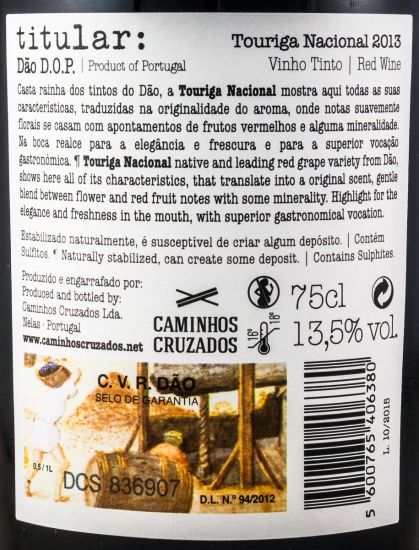 2013 Titular Touriga Nacional red