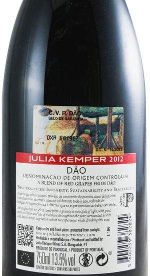 2012 Julia Kemper Vinhas Seleccionadas tinto