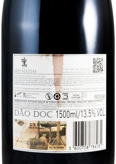 2011 São Matias Reserva red 1.5L
