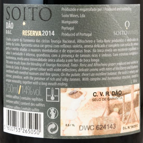 2014 Soito Reserva red