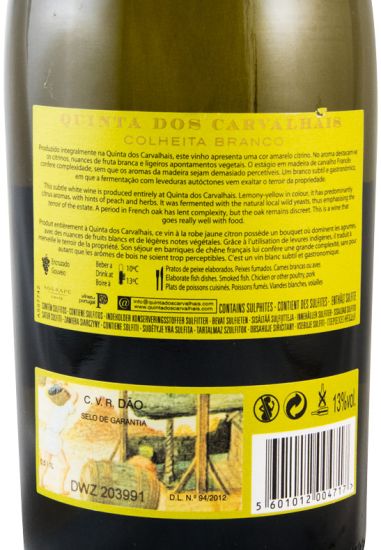 2016 Quinta dos Carvalhais Colheita branco