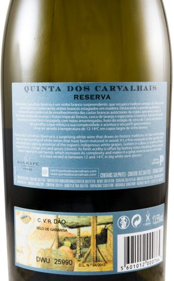 2013 Quinta dos Carvalhais Reserva branco