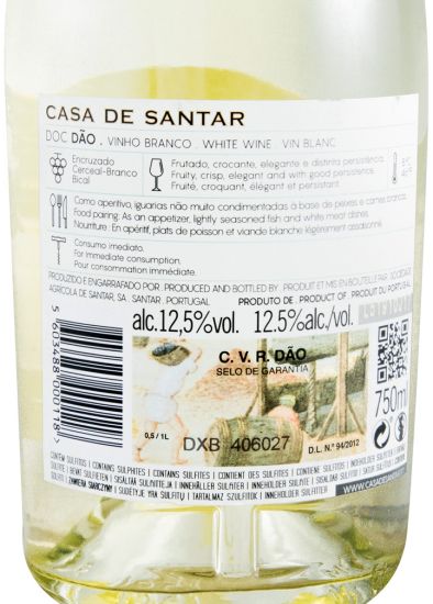 2016 Casa de Santar branco