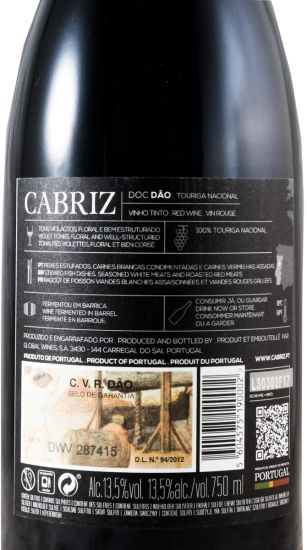 2014 Cabriz Touriga Nacional red