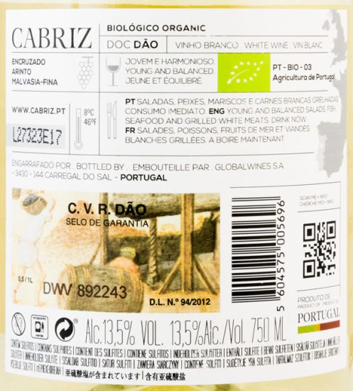 2016 Cabriz biológico branco