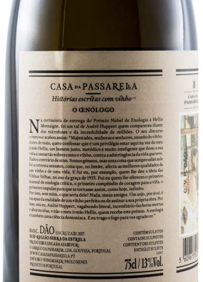 2017 Casa da Passarella O Oenólogo Encruzado branco