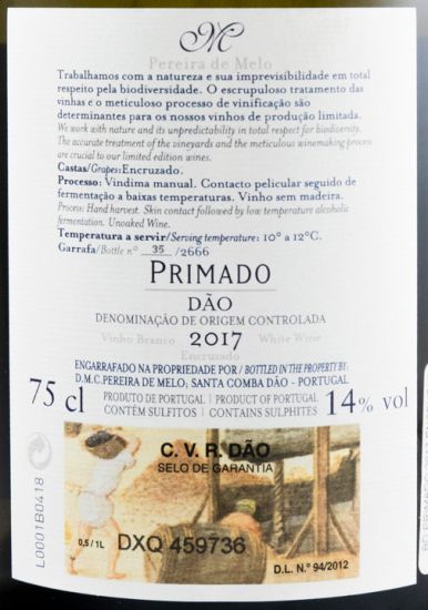 2017 Primado Encruzado branco